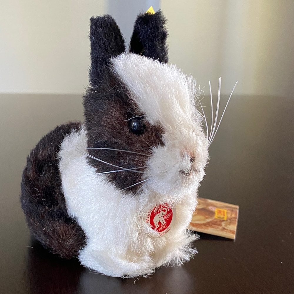 Steiff Black and White Dormili Rabbit - 076558